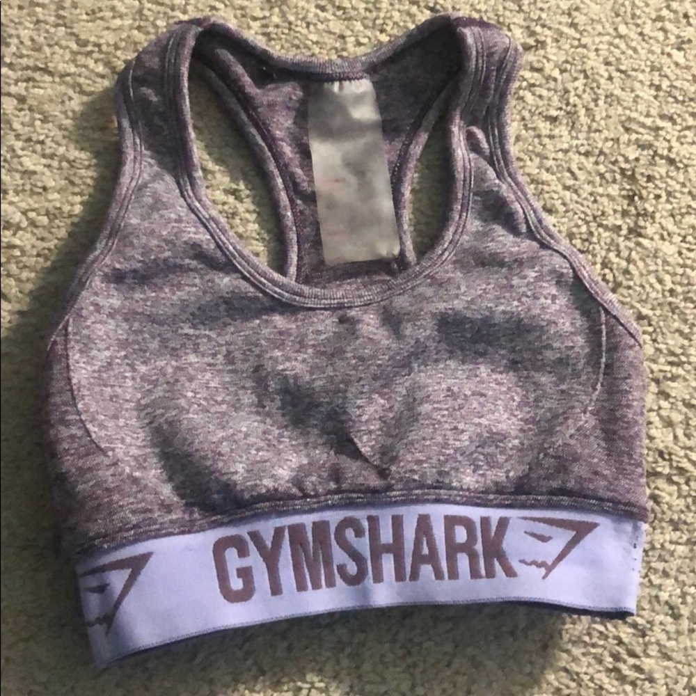 GYMSHARK purple sports bra